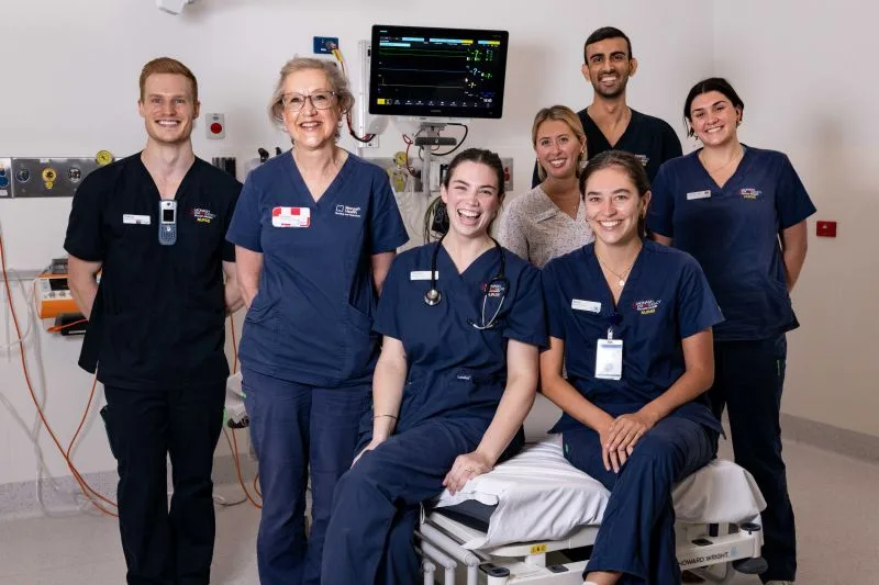 Team of nurses and midwives in a hospital ward